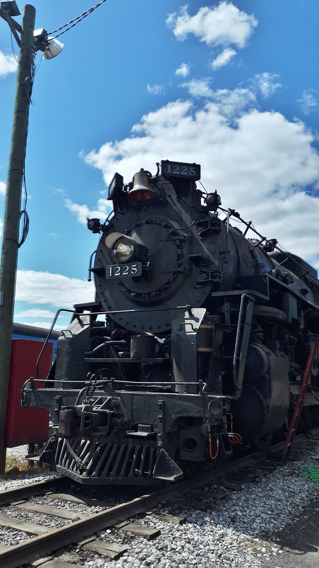 Pere Marquette 1225 steam locomotive.