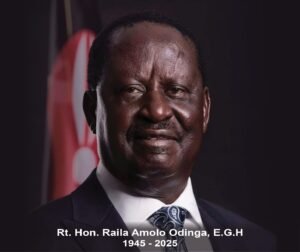 In Loving Memory of RT. Hon. Amolo Odinga, 1945 – 2025. A Visionary Leader and Statesman.