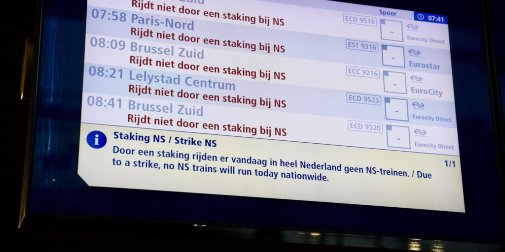 NS vereenvoudigt regeling bij staking en verduidelijkt huisregels tassen