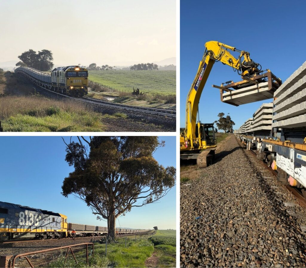 First concrete sleepers arrive for Maroona-Portland rail upgrade