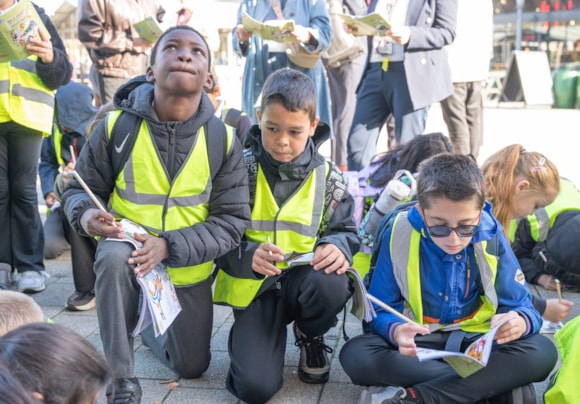 Children from Atlas Academy taking part in Doncaster Story Quest (1)