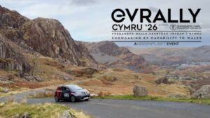 Transport for Wales welcomes EV Rally Cymru to Porthmadog checkpoint