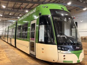Nostalgic makeover for modern Blackpool tram
