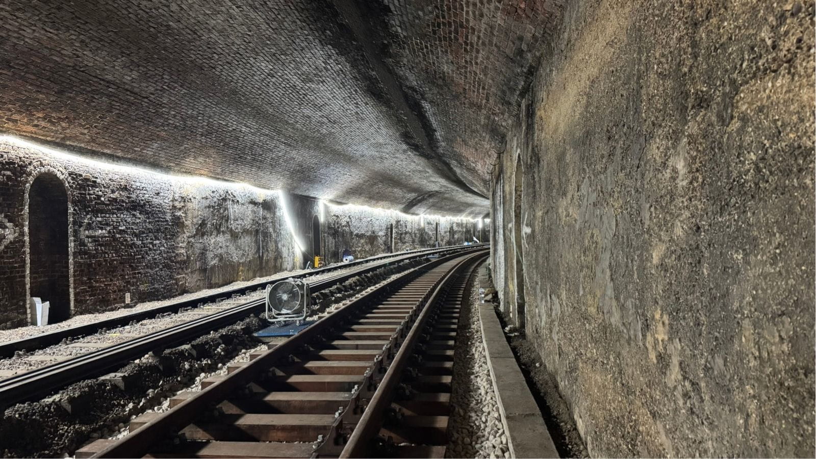 Ryde Tunnel on the Isle of Wight - South Western Railway