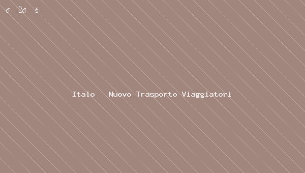 ITALO LAUNCHES NEW ON-BOARD PORTAL